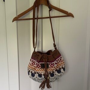 Disney Boutique Brown Drawstring Crossbody Bag